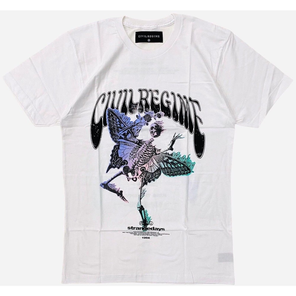 Civil Regime by Darc Sport Men's Kiss The Sky Tee T-Shirt in White